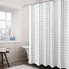 White Plaid Shower Curtain 180CM Waterproof Bathroom Partition Curtain White Polyester Moisture-Proof Shower Curtain D50 ► Photo 2/6