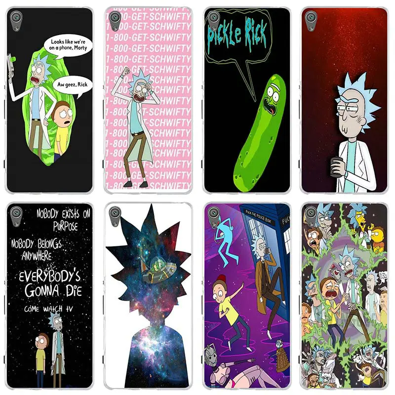

Silicone Soft TPU Phone Cases Cover for Sony Xperia E3 E5 T3 M2 M4 M5 XA XZ Z Z1 Z2 Z3 Z4 Z5 Compact Rick and Morty Season