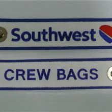 Southwest Airlines Экипаж сумки тег вышитые брелок №
