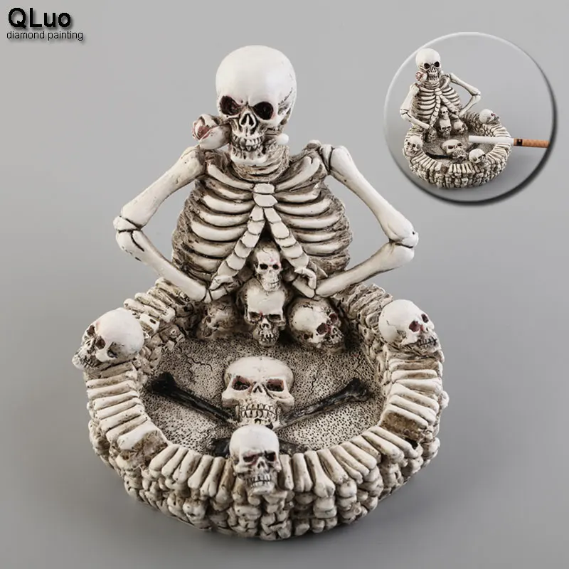 

Skull Decoration Home Decoration Accessories Creative Ashtray Skull statues for Decoration Resin sculpture