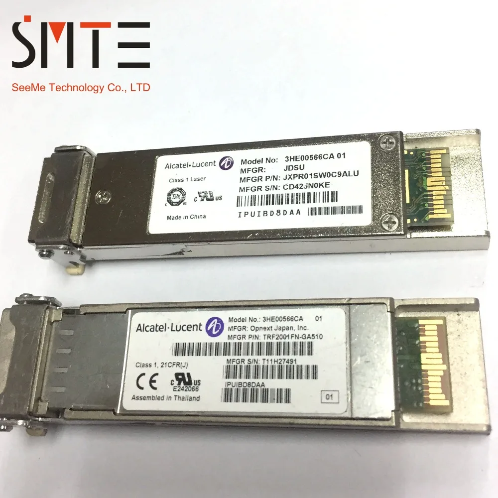 

Alcatel Lucent 3HE00566CA 01 JDSU JXPR01SW09ALU XFP 10G 850nm 300m optical transceiver Multimode