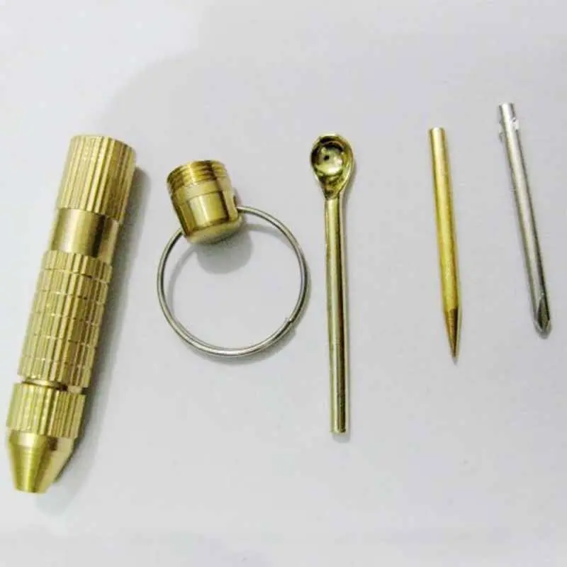 

Simple 4in1 Multi Tool Set Cross Screwdriver Toothpick Ear Pick Pin Key Chain