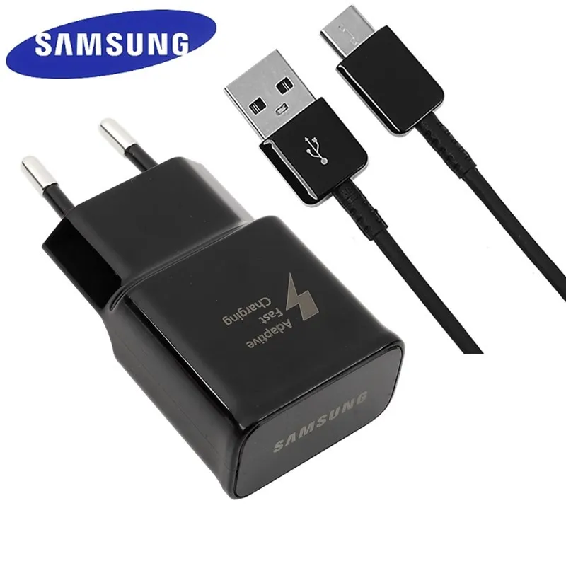 Оригинальные samsung адаптивного Fast Зарядное устройство USB быстрый адаптер 1,2/1,5 M TYPE C кабель для Galaxy S8 S9 плюс Примечание 8 9 A3 A5 A7