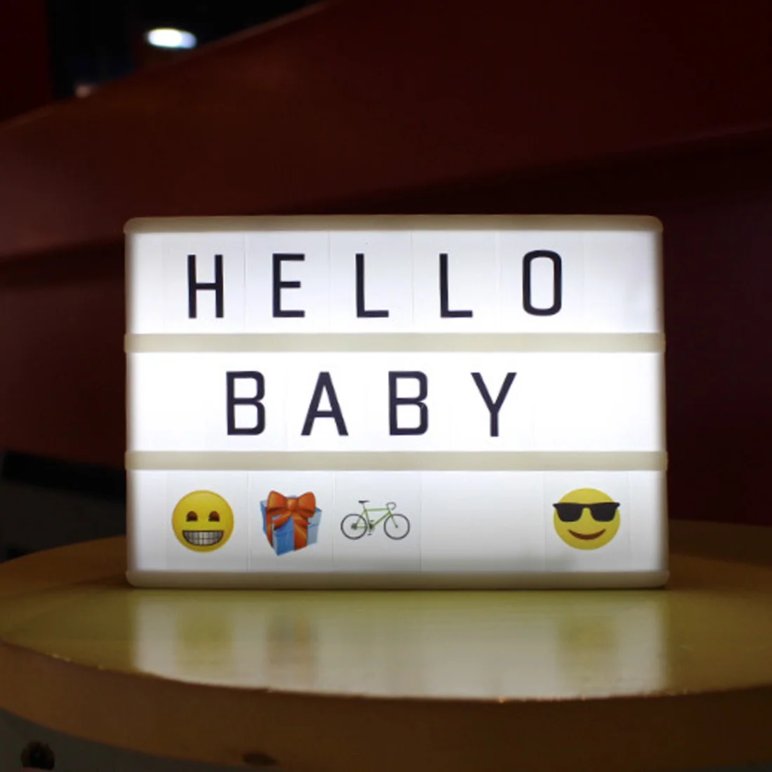 

A6 Lightbox Light Letters Combination Cinematic Light Box Card LED Lamp Luminous Box DIY Symbols Numbers