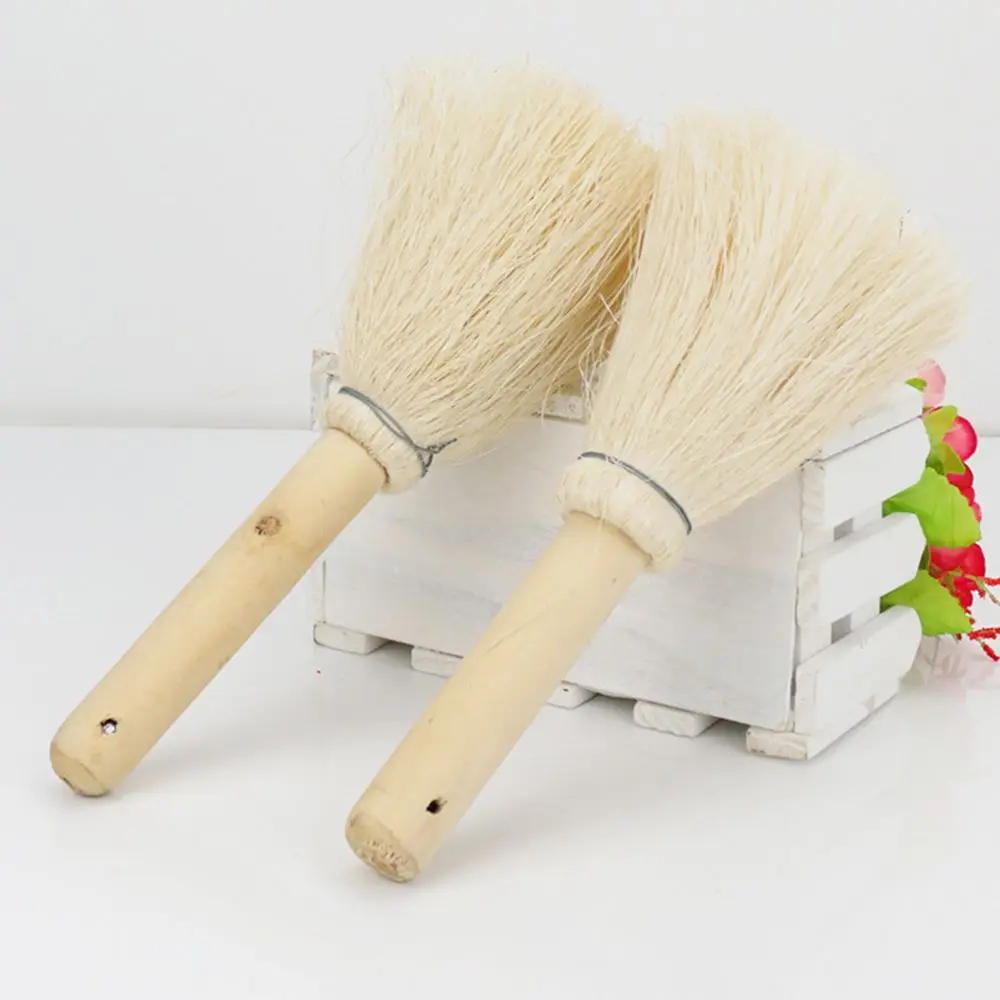 1 Pc Durable Pot Pan Cleaning Brush Wooden Handle Dish Bowl Cleaner