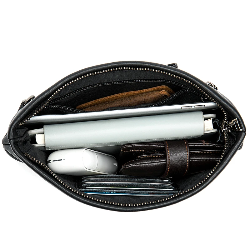US $30.98 Westal Leather Business Messenger Women Men Bag Briefcase For Document Shoulder Handbag Male Female Laptop Brief Case A4