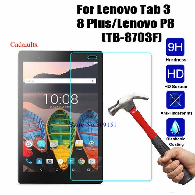 Для Lenovo Tab 3 8 Plus/Lenovo P8(TB-8703F) планшет с защитой от царапин без отпечатков пальцев