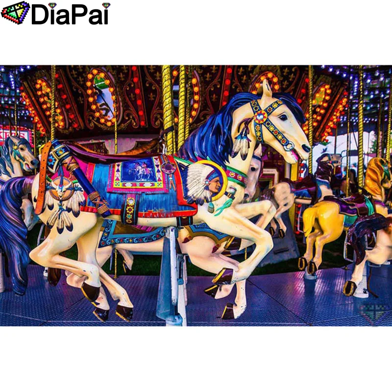 DIAPAI 100% Full Square/Round Drill 5D DIY Diamond Painting &quotamusement park&quot Embroidery Cross Stitch 3D Decor A20901 | Дом и сад