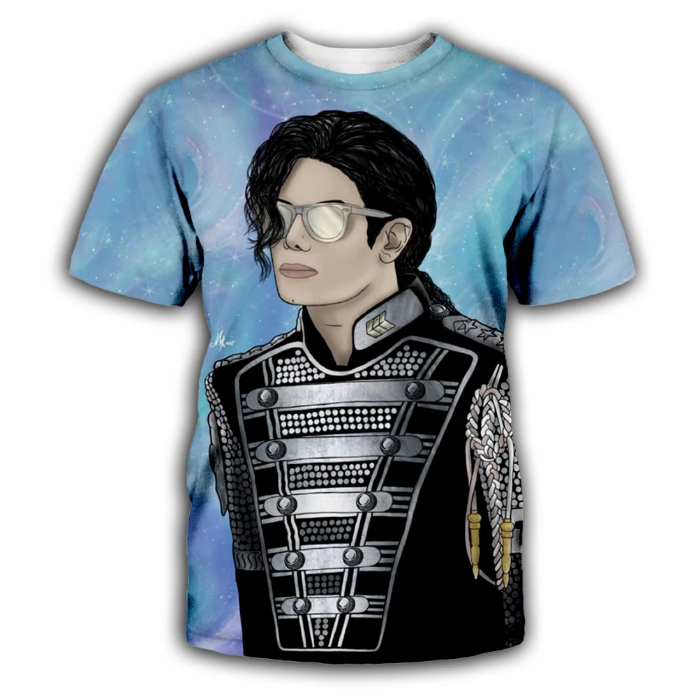 PLstar Cosmos 2019 Fashion Men/Women T-shirt King of Rock and Roll Michael Jackson 3d print t shirt Boy singer star t shirt