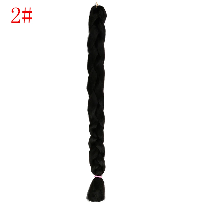 LISI HAIR 82 дюйма/шт, длинные вязанные крючком волосы для наращивания, огромные косички, синтетические волосы, 165 г, красный, синий, черный, серый, коричневый - Цвет: Естественный цвет