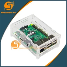 Raspberry PI 3 model B Transparent Acrylic Case Cover Shell Enclosure Box for Raspberry PI 2 Model B and Model B+