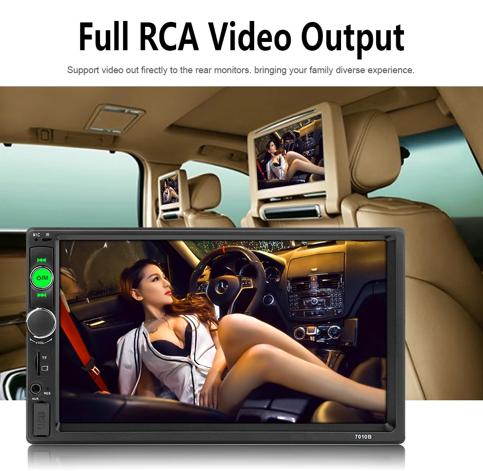 Автомагнитола 2 din Автомобильный мультимедийный плеер " Авторадио с сенсорным экраном 2din стерео Поддержка камеры заднего вида Mirrorlink Android