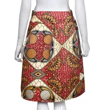 Женская винтажная юбка-стрейч до колена с рисунком tz0225