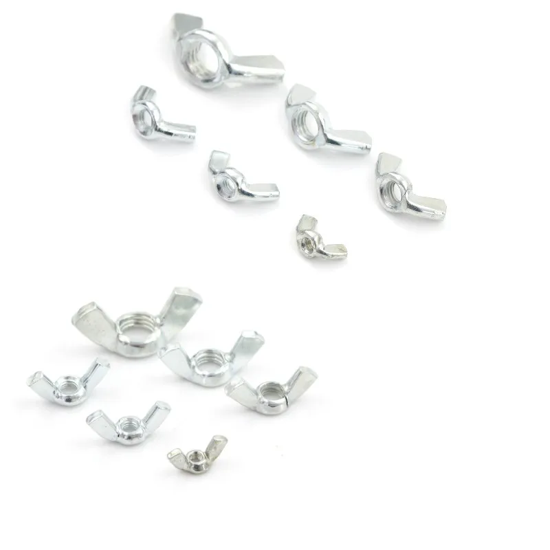 

10Pcs M3.M4,M5,M6,M8,M10 Stainless Steel Hand Tighten Nut Butterfly Nut Ingot Wing Nuts