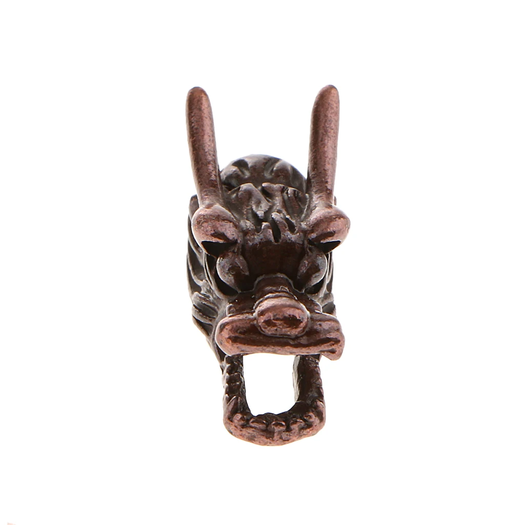 10 Pieces DIY Antique Dragon Head Beads Wholesale 22x 9 mm Beads Supplies Big Hole Dragon Charm Metal Beads Accessories