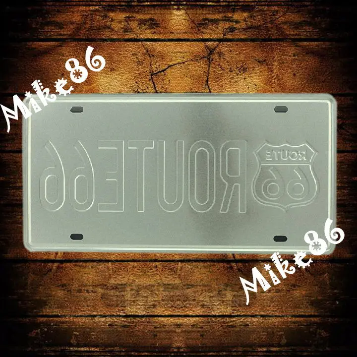 [ Mike86 ] ROUTE 66 ILLIONIS USA 1985 Vintage License Plate Number Retro Art wall decor House Bar D-73 mix order 30*15 CM