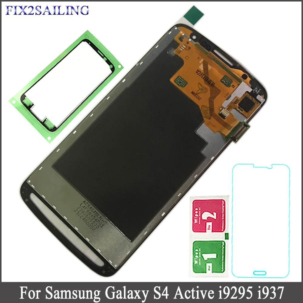 

FIX2SAILING Super AMOLED LCD Display For Samsung Galaxy S4 Active i9295 i537 LCD Touch Screen Digitizer Assembly For S4 i9295
