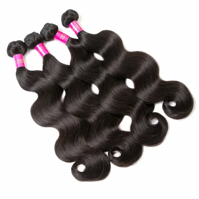 Online Shop She Hair Peruvian Virgin Hair Body Wave Hair Weave 4