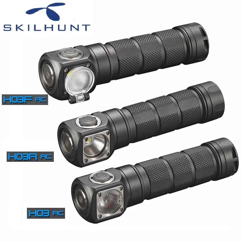 Skilhunt H03 H03R H03F RC светодиодный налобный фонарь лампа фронтальная Cree XML1200Lm фара для охоты, рыбалки, кемпинга с 18650 батареей