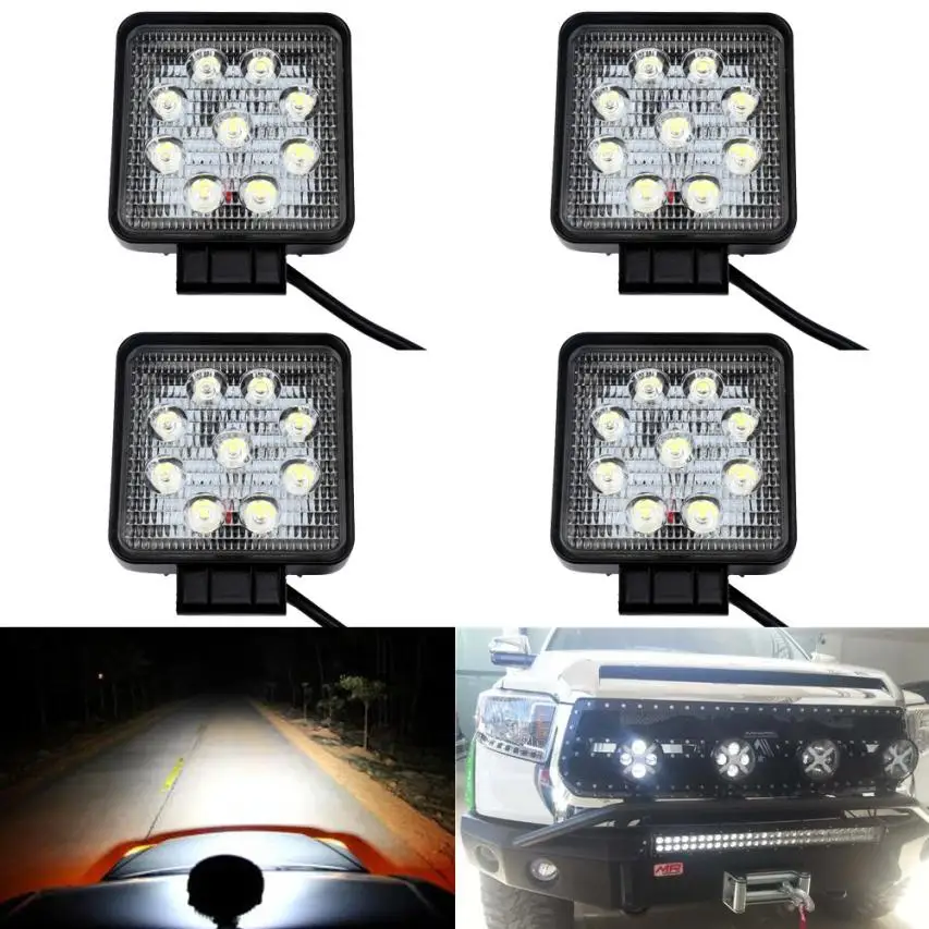 

HAMBODER 4x White 12V 9 LED DRL Round Daytime Running Light Car Bike Fog Day Driving Lamp Mar28 Drop Ship