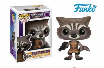 

FUNKO POP! 1pcs First Edition Official Marvel Guardians of the Galaxy Rocket Raccoon Birthday Vinyl Action & Toy Figures Gift