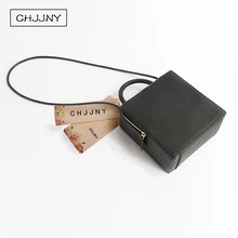 Chjjny flap flap bolsos de mano bolsas de cuero genuino bolso de las mujeres bolsa de hombro bolsas de cuero para las mujeres mismo estilo de bloques de construcción