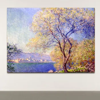 

Canvas Printings Painting Abstract Claude Monet Antibes Seen From The Salis Garden Wall Art Picture for Living Room Home Decor