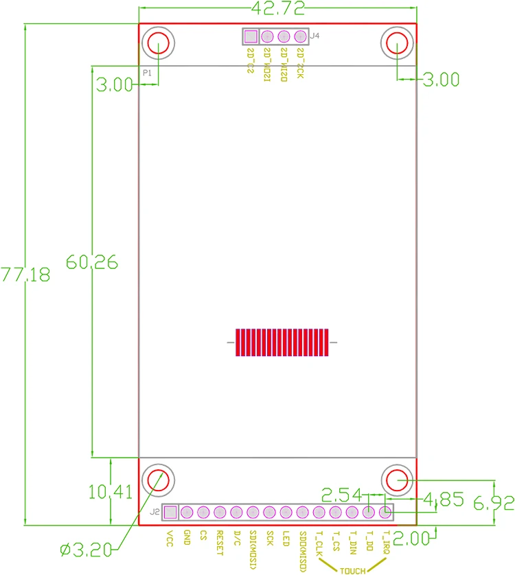 Módulo de pantalla TFT SPI de 2,4 pulgadas sin panel táctil, pantalla LCD  4IO ILI9341|screen module|spi tfttft screen - AliExpress