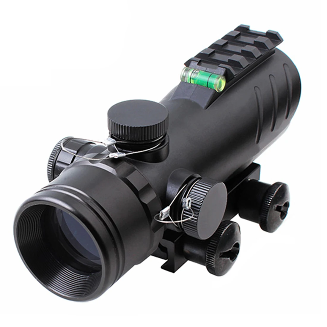 

Rowsfire 1X 30 Small Metal Horn Red Dot Telescopic Sight For 20mm Rail DIY Science Mechanical Aim Point With High Quality- Black