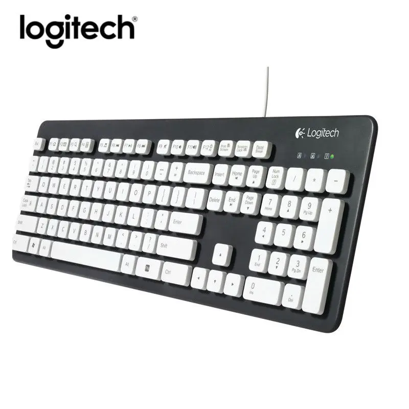 

Logitech K310 Washable Waterproof Wired USB Black PC laptop Game Keyboard Full Body Washable