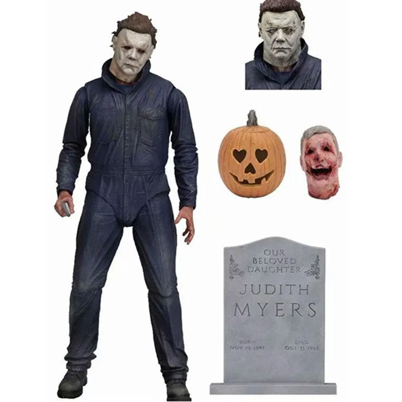 

Horror Film Halloween Movable Amok Michael Myers The Living Daylights Action Figure Model Giocattolo G2560