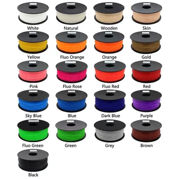 

Hot sale 22 Colors Optional 3d printer filament ABS 1.75mm 1kg/roll for 3d printer For MakerBot/RepRap/kossel/Createbot