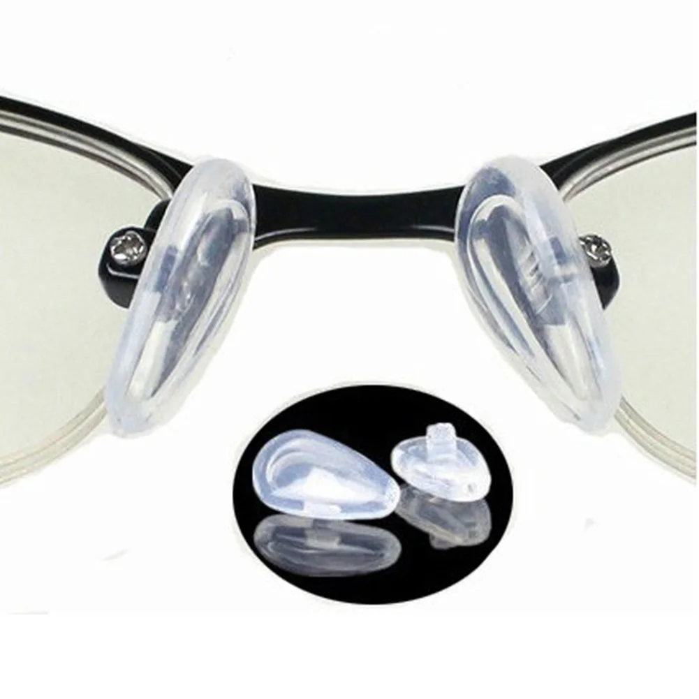 

New 100pcs Silicone Eyeglass Sunglasses Spectacles Screw On Nose Pads Repair Tool