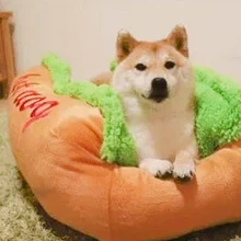 Хот-дог кровать питомец Симпатичные собаки Кровати для небольших Товары для собак Щенок Теплый кошка диван Подушки мягкие Pet спальный мешок pet коврики смешно хот-дог Подушки