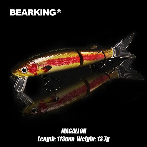 BEARKING Magallon Family 113 мм 16 г, 113 мм 13,7 г, 88 мм 7,2 г профессиональные рыболовные приманки гольян Кривошип горячая модель приманки - Цвет: Magallon-O