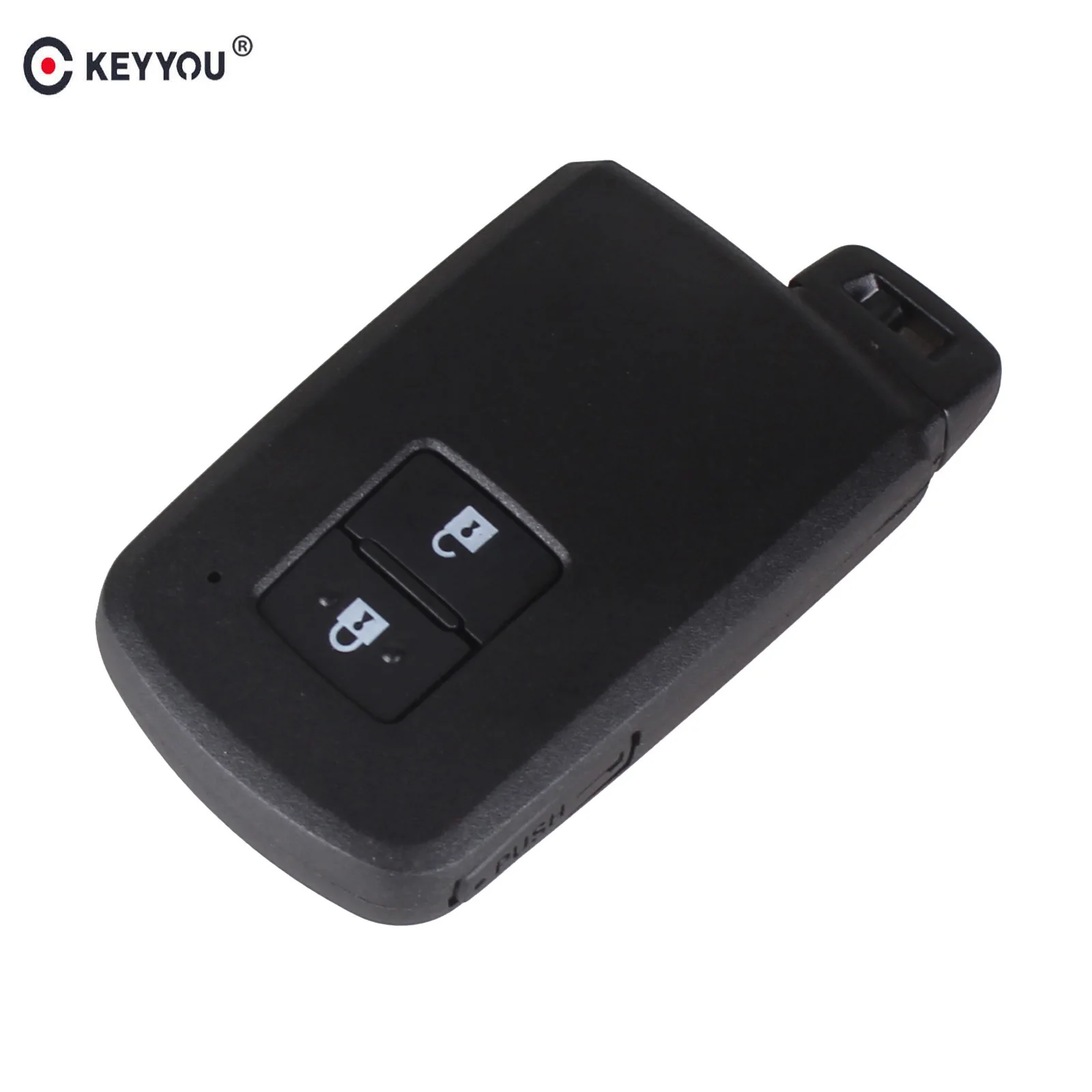 

KEYYOU Replacement 2 Buttons Smart Remote Car Key Shell Case Fob For Toyota Avalon Camry