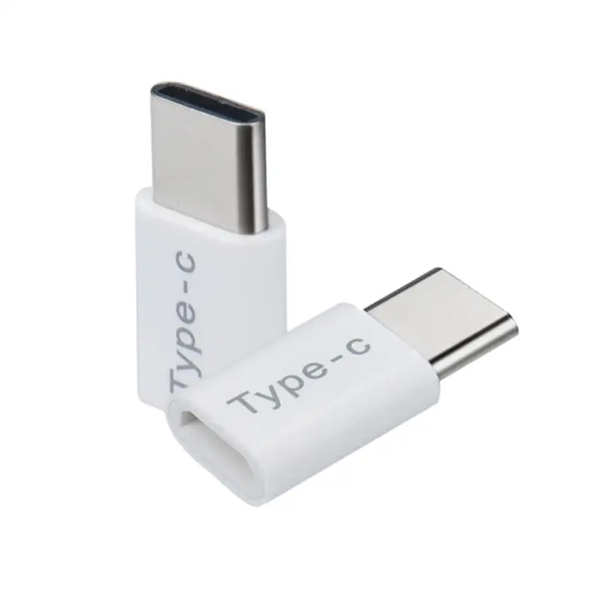 5 шт. USB-C Тип-C на Micro USB адаптер Белый Мини данных зарядки разъем адаптера устройство для huawei p9 aug11