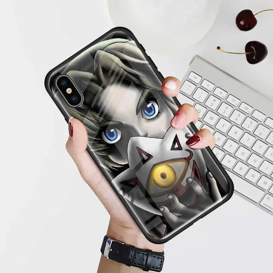 Легенда о Зельде чехол из закаленного стекла для Apple iPhone XR 7 8 6 6S Plus 11 Pro X XS MAX