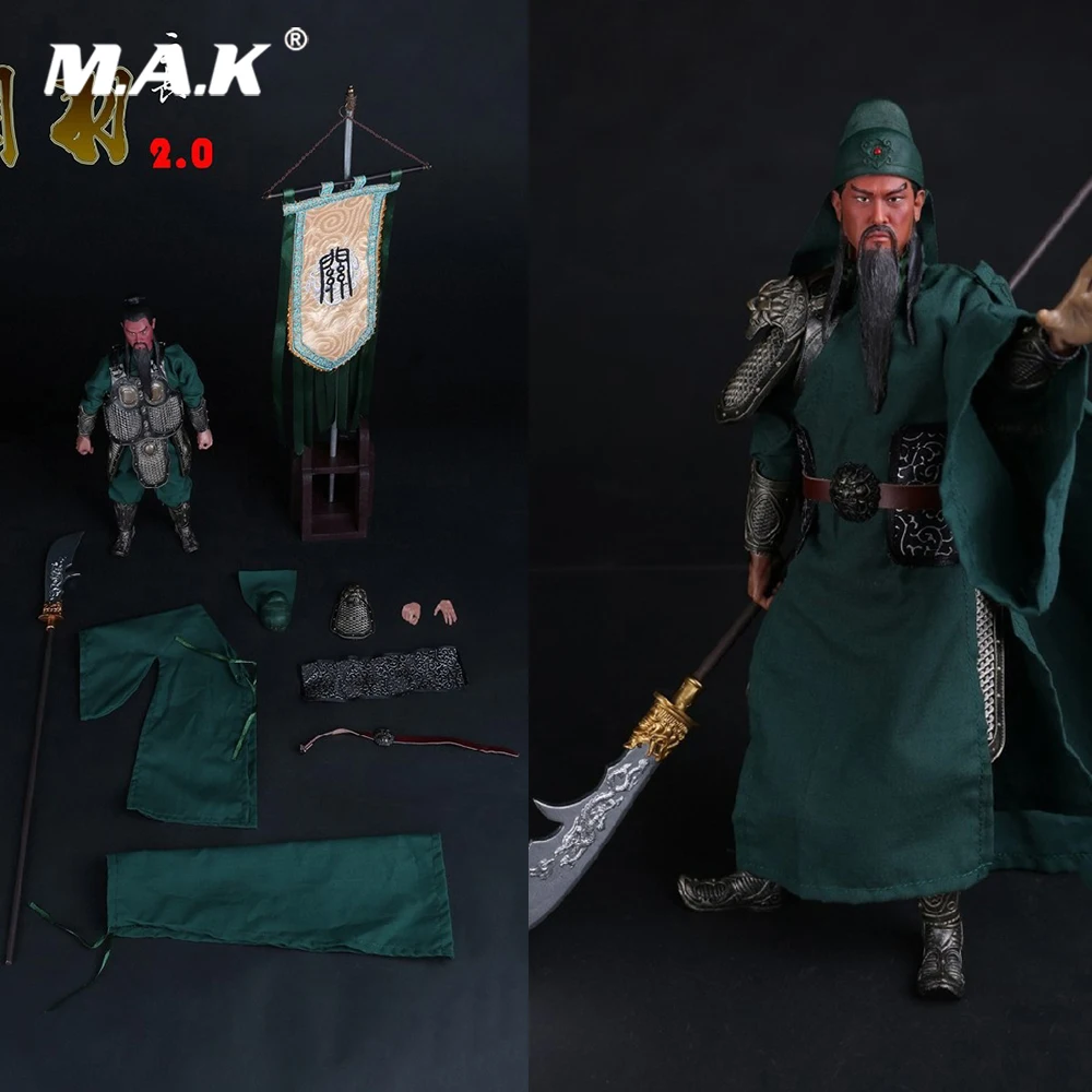 

Collectible NO:ZH012 1/6 Full Set Guan Yu Movable Action Figure Doll Head Body Clothes Weapon Accessory Model for Fans Gifts