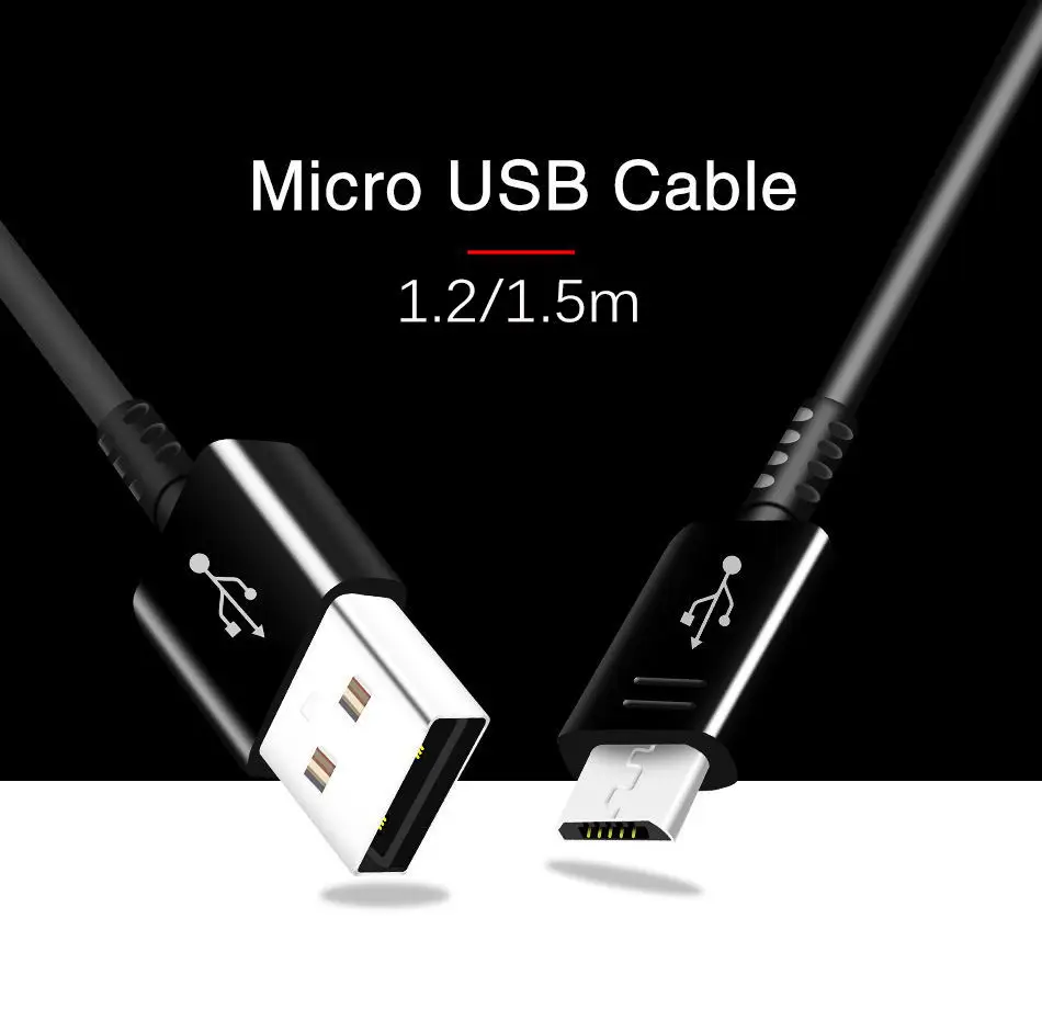 Samsung S6 S7edge 2A 1,2 m& 1,5 m Micro USB Android кабель для быстрой зарядки и передачи данных USB кабель Micro USB-kabel Note4 Note