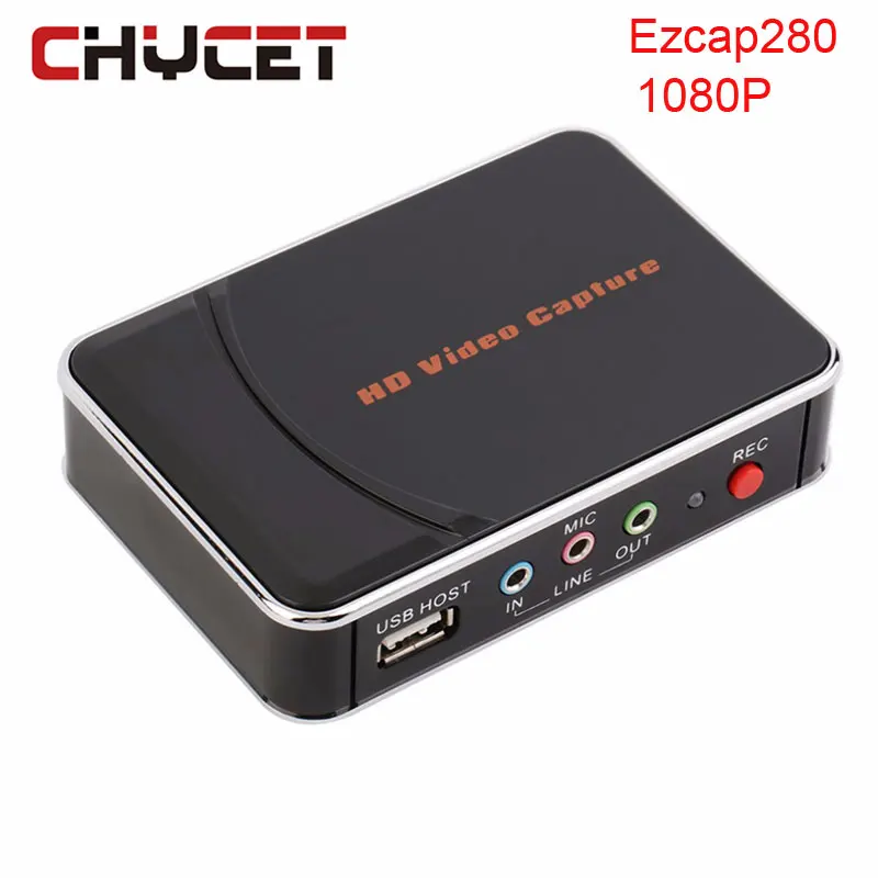

Chycet Ezcap280 HD Video Game Capture 1080P HDMI / YPbPr Recorder into USB Disk For DVD Player For Xbox 360/One For PS3 PS4