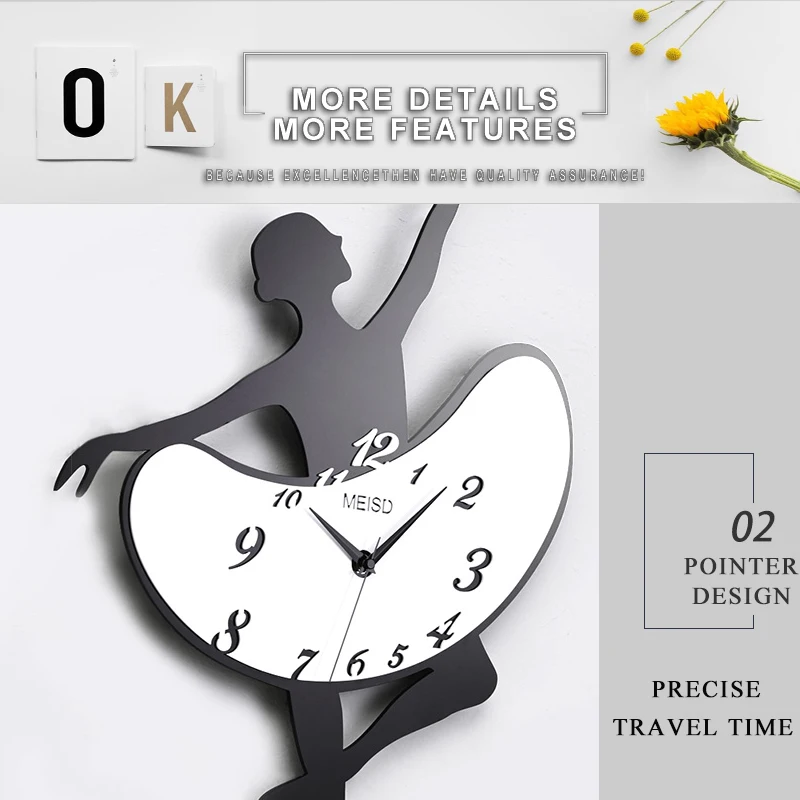 kitchen wall clock large wall clock for living room (4)