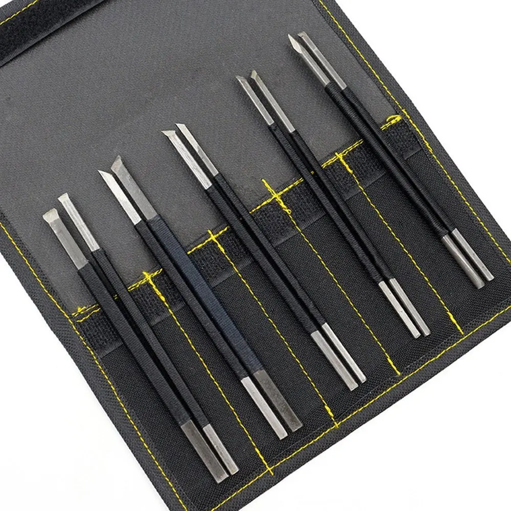 

Stone Carving Tool 10pcs High-Carbon Steel Carving Chisels/Knives Kits