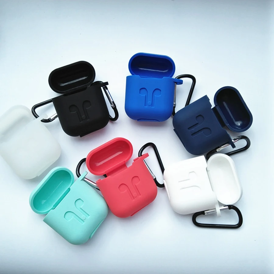 

New 3in1 TWS bluetooth headset silicone cover bluetooth wireless earphone anti-drop dust protective cover Many color