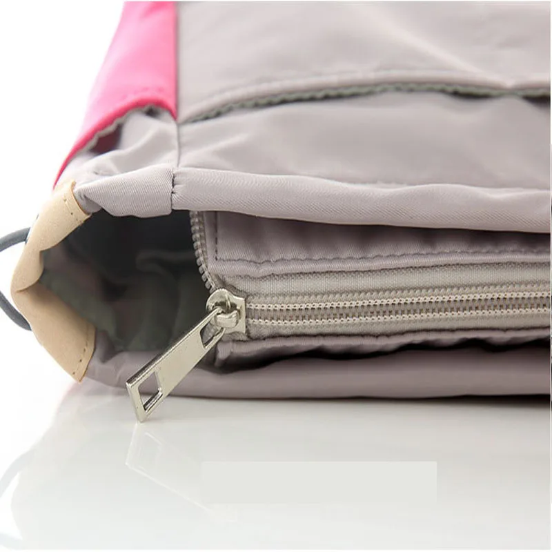 Organizer Insert Bag Women Nylon Travel Insert Organizer Handbag Purse Large Liner Lady Makeup Cosmetic Bag Cheap Female Tote