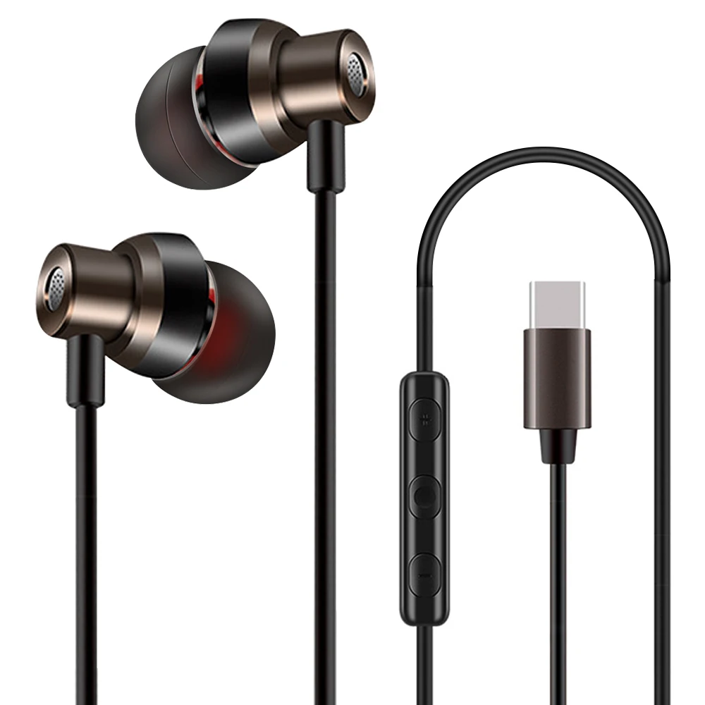 AIPAL Type-C In-ear Earphones Wired Stereo Sports earphone for xiaomi M6 MiX 2S 8 SE With microphone super bass earbuds AIPAL Type-C In-ear Earphones Wired Stereo Sports earphone for xiaomi M6 MiX 2S 8 SE With microphone super bass earbuds