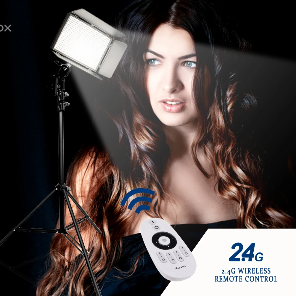 Travor TL-600A 2,4G светодиодный светильник для видео с регулируемой яркостью, двухцветный студийный Гладкий светильник, стоячий светильник для фотосъемки, комплект со штативом