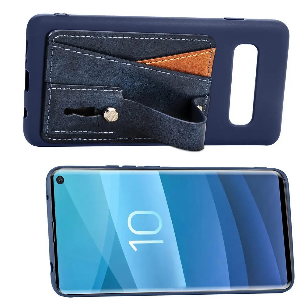 Имеет 2 слойный деловой кредитный карман для Samsung Galaxy S10 чехол ID карты тонкий Чехол