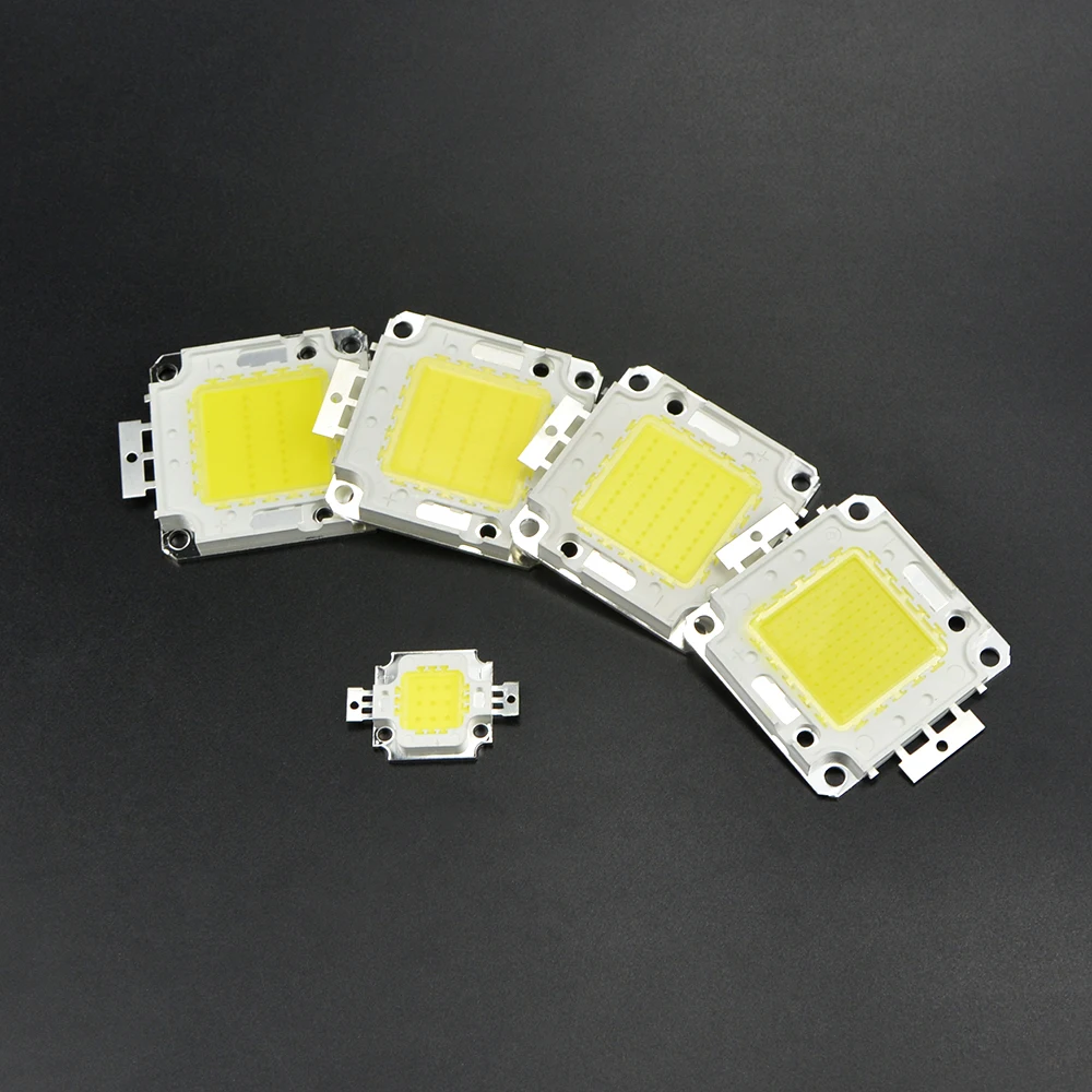 1Pcs High Power 10W 20W 30W 50W 100W COB Integrated LED lamp Chip SMD DC 9V 30V 36V For DIY Flood light Spotlight Bulb