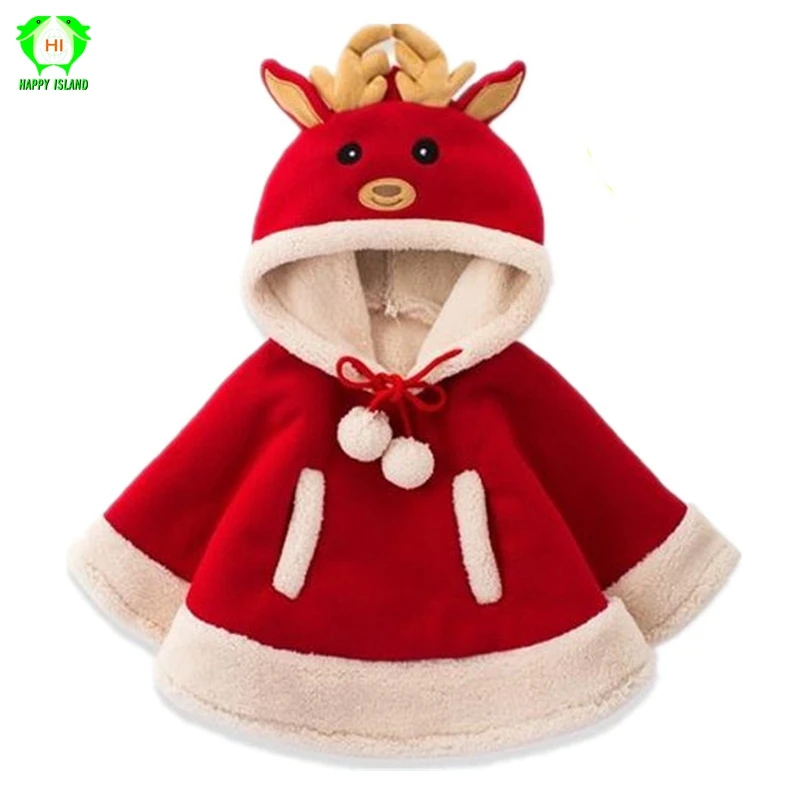 

Children Christmas Santa Claus Cosplay Costumes Fancy Santa Cloak with Hat for 1T-15T Kids Winter Christmas Girls Costume Suit